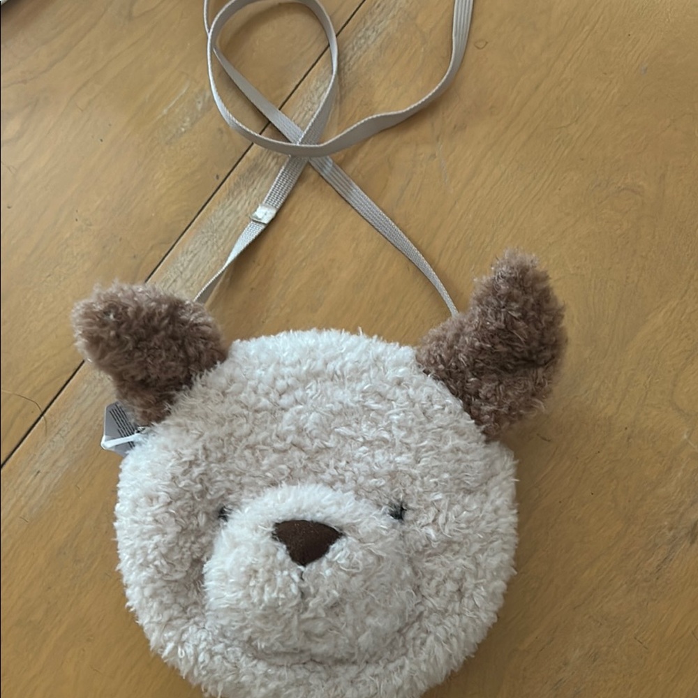 Jellycat Cream and Brown Teddy Bear Bag